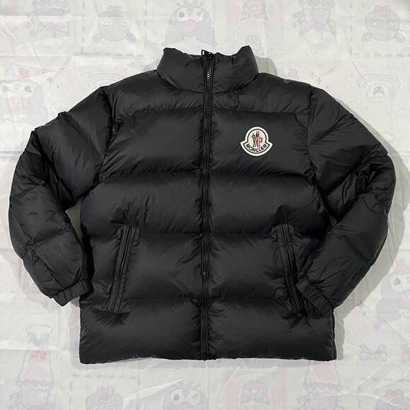 Moncler Black Stand-Collar Down Jacket - Picture 1 of 9